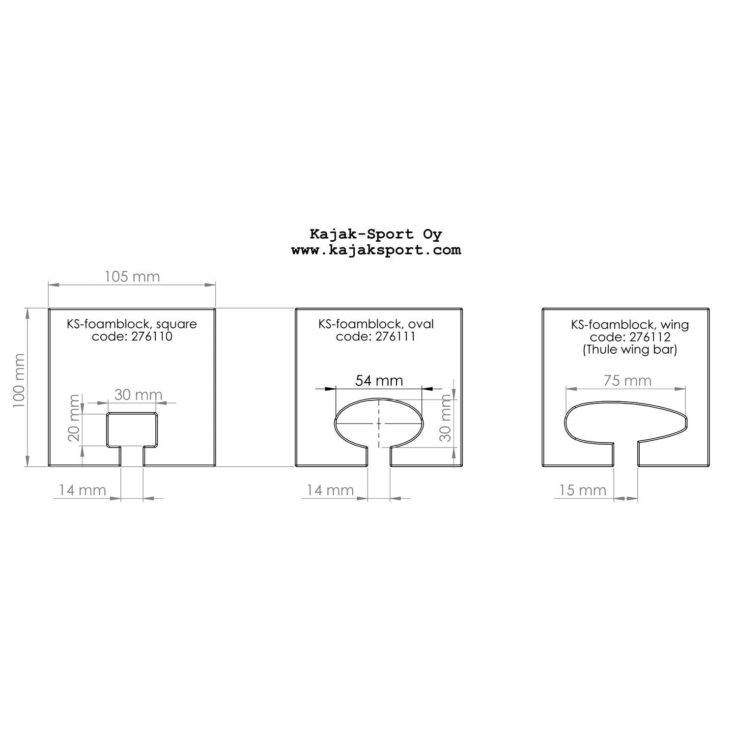 Kajaksport Foam Blocks