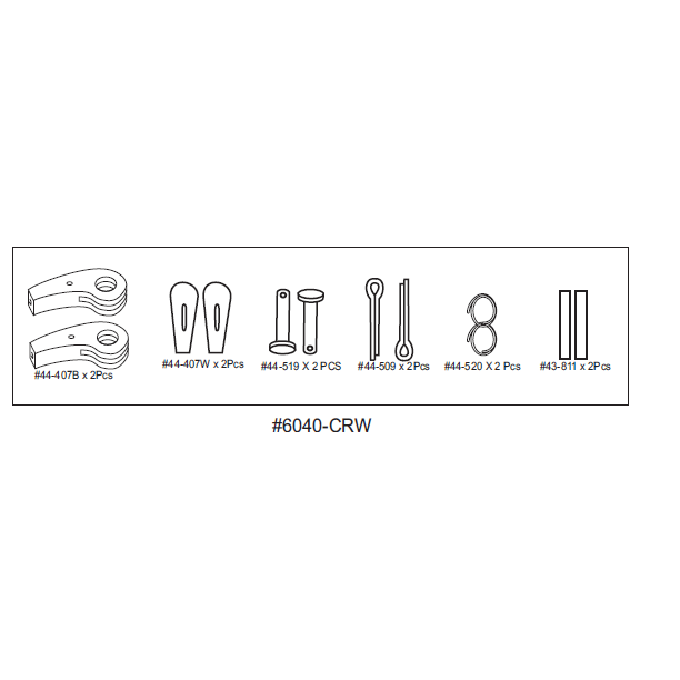 Kit de fixation du câble de gouvernail SmartTrack CRW