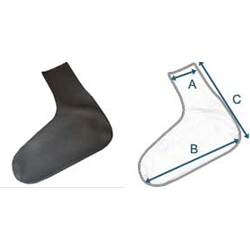 Chaussettes en latex, paire
