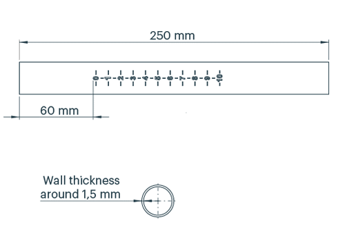 Kajaksport Shaft Adjustment Tube, 250 mm