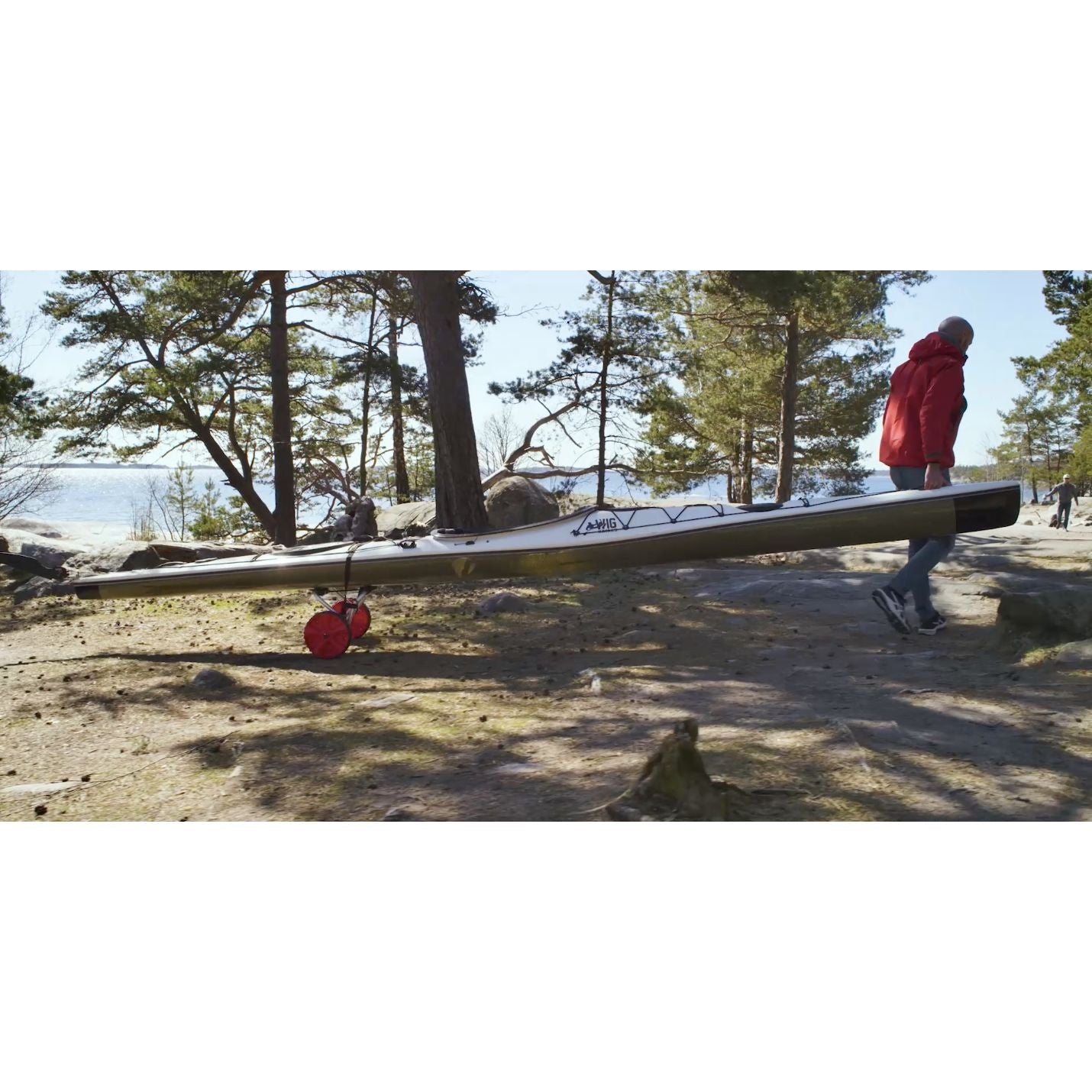 Paddlespot kayak trolley with strap