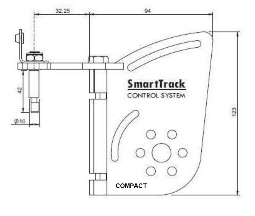 SmartTrack Compact Blade Housing/Rudder Head